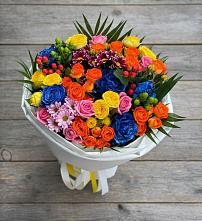 Букет цветов из:  Розы и Хризантемы в Воронеже