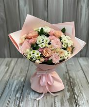 Букет цветов из:  Гвоздики, Розы и Хризантемы #REPLACE_PRED# Воронеже