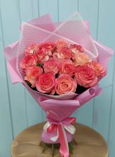 Букет 15 Розовых роз Равель в Воронеже